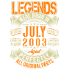 2003 July Birthday Legend