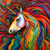 Magisches Regenbogen-Einhorn