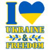 I love Ukraine and freedom