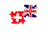 Switzerland UK Flag British Switzerland