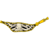 Skeleton behind open zipper