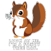 Squirrel with funny saying