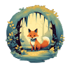 Fairy-tale forest fox