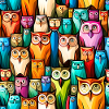 Cute Owls Pattern
