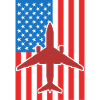 Avion Drapeau des États-Unis