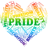 Pride Love Words clr