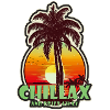 "Chillax Sunset Palm T-Shirt"