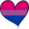 Bisexual pride heart