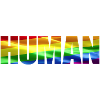 HUMAN LGBT Flag
