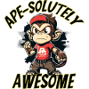 Ape-solutely Awesome - funny monkey design