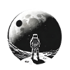Astrotnaut on the Moon