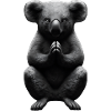 Bouddha koala priant