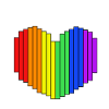 Rainbow Heart Design