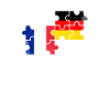 Frankrig Tyskland Flag Tysk fransk