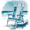 Liegestuhl am Strand