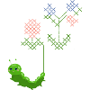 embroidery caterpillar
