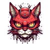 Urbaner Mecha-Tech-Kater-Katze