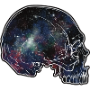 Galaxy Skull T-Shirt Design