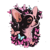 Chihuahua Dog Butterfly 16