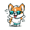 Cute happy dog
