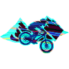 downhill,hügel,mountainbike,rad,radfahrer,graffiti