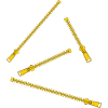 Zippers in punk style