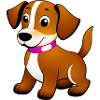 Little brown dog, standing