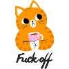 Chat agacé