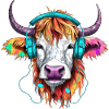 Cow in 90s look