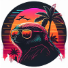 Synthwave Sloth Sunset