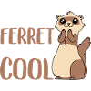 Mignonne belette drôle mon furet pense que je suis cool