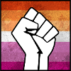 Lesbian Pride Fist sticker