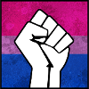 Bisexual Pride Fist sticker