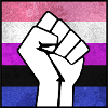 Genderfluid Pride Fist sticker