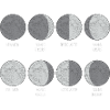 Monochrome Moon Phases Grid