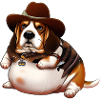 Fat Beagle Cowboy