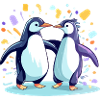 Iki et biki les pingouins