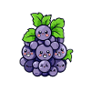 Grappe de raisin kawaii