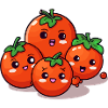 Kawaii tomato family