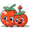 Bak and bik kawaii tomatoes