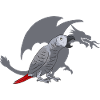 Graupapagei Perroquet gris d’Afrique Papagei