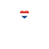 Netherlands heartbeat Dutch flag