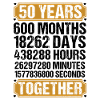 50th Wedding Anniversary Husband Wife Marriage