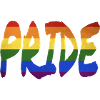LGBT+ Pride lettering