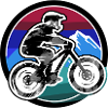 downhill,hügel,mountainbike,rad,radfahrer,graffiti