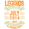 2014 July Birthday Legend