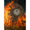 Fiery clock.