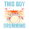 This boy loves drumming drums
