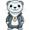 Otter mit Halskette