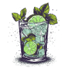 Mojito Time - Cool cocktail motif